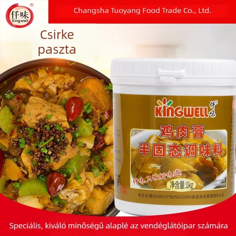 Csirke fűszerpaszta párolt, gőzölt és Kung-Pao ételekhez – aromás, szagtalanító ízesítő paszta kereskedelmi felhasználásra