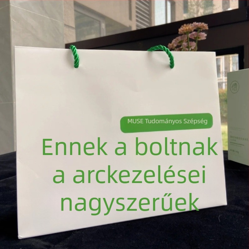 Személyre szabott INS-stílusú fehér kartonpapírból készült ajándéktáska, fogantyúval, csomagoló táska