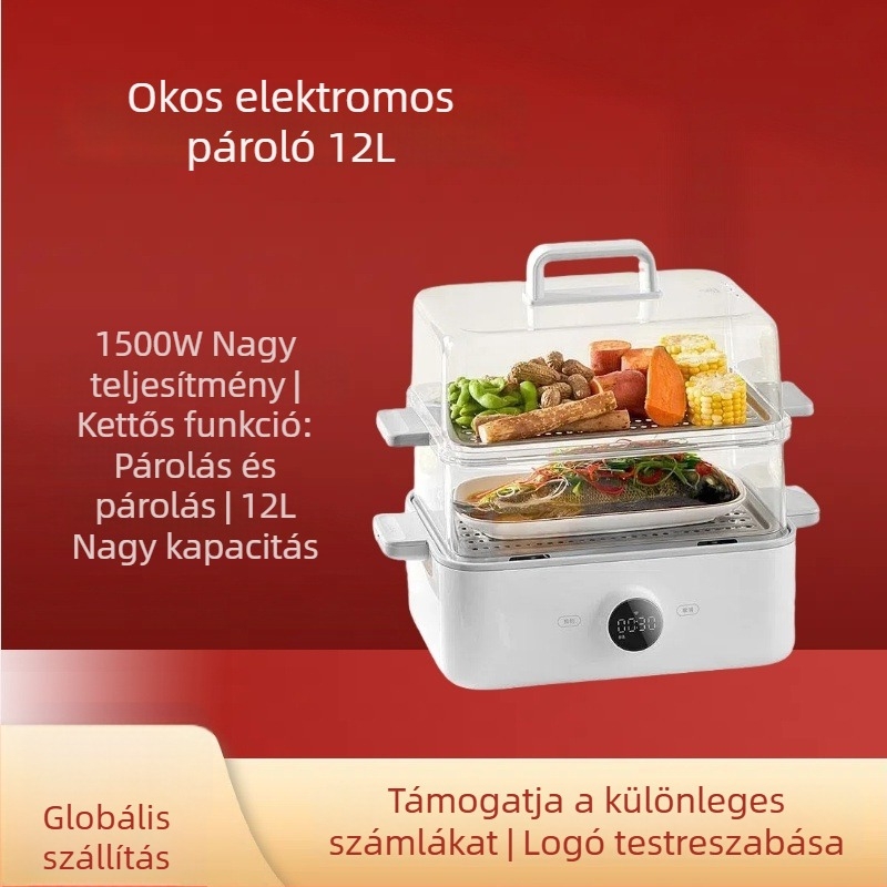 Xiaomi MES01 Okos Elektromos Gőzölő, 12 L Nagy Kapacitású, Többfunkciós
