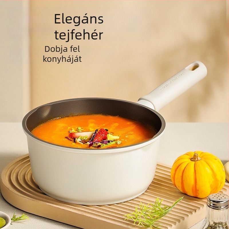 Cook King tapadásmentes tejmelegítő edény, könnyű és tartós, ideális tej melegítésére, babakezeléshez és tésztákhoz