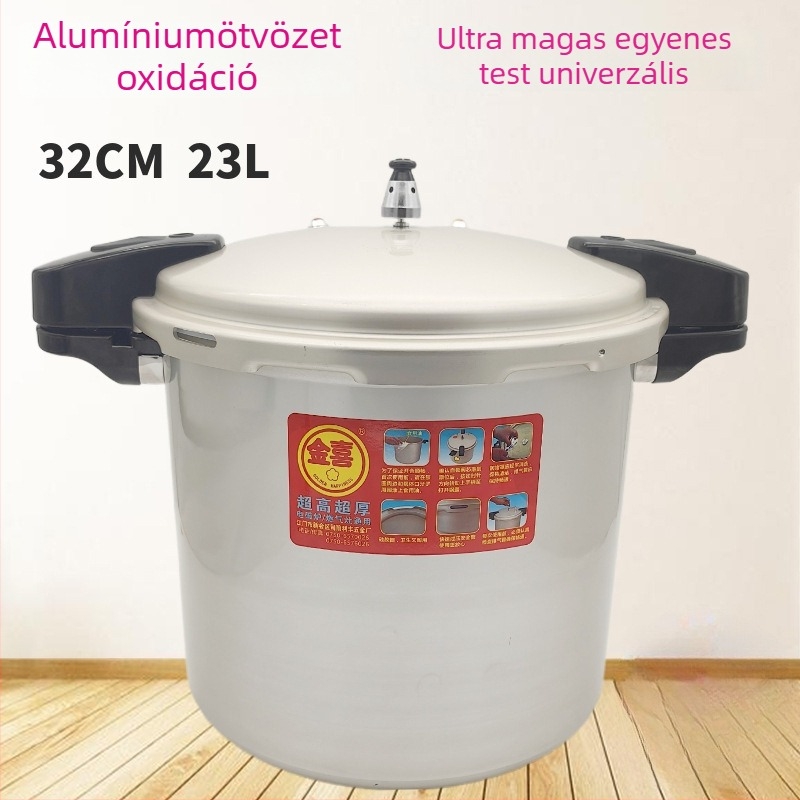 Alumínium ötvözetű nyomásos edény indukciós főzőlaphoz, felemelt vastag aljjal, univerzális otthoni használatra
