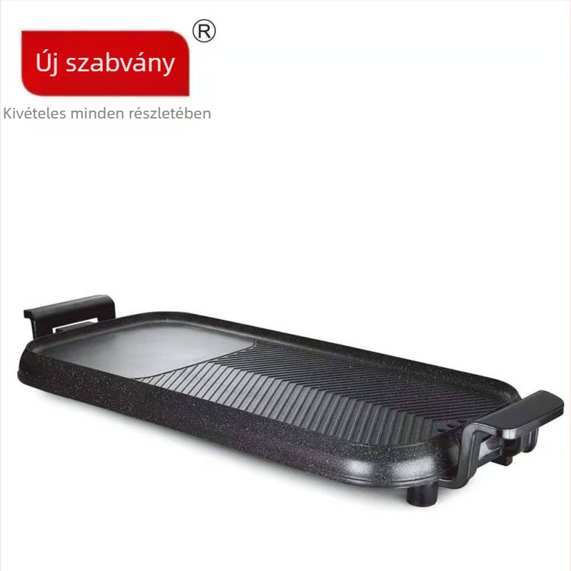 X0455 – Mindent egyben elektromos forró fazék és grillsütő, négyszögletes grilllemez