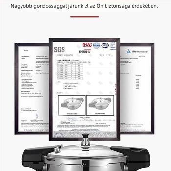 304 rozsdamentes acélból készült mini kukta, háztartási használatra, halfej dizájn, robbanásbiztos, vastagított alja