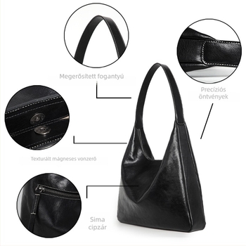 Elsőréteg marhabőrből készült női táska, divatos retro crossbody, puha bőrrel készült tote, nagy kapacitású, mindennapi használatra