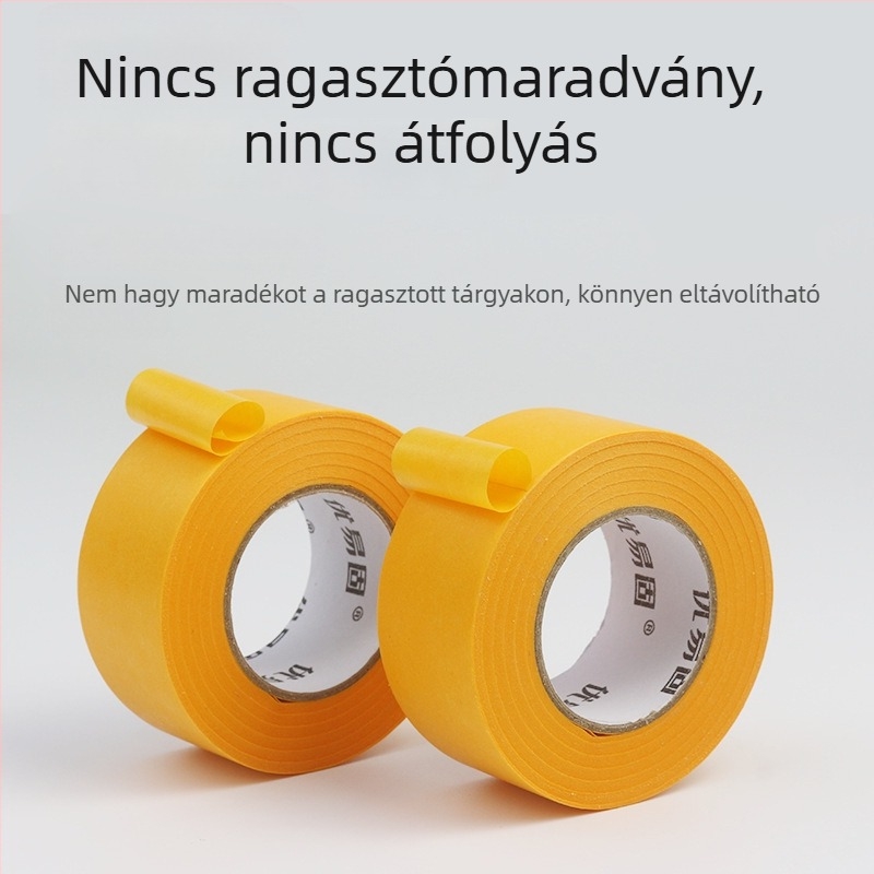 Falakhoz Washi papír maszkoló szalag, gyengén tapadó, nyom nélkül eltávolítható, felület-kímélő, latex festéshez és kőhatású felületekhez