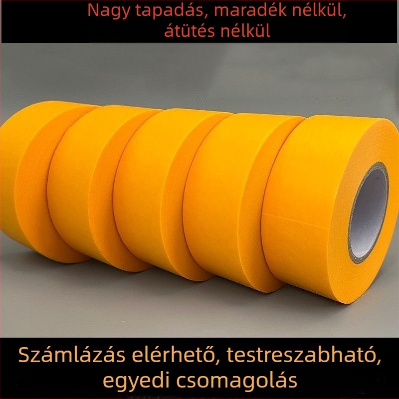 Sárga papírmaszk szalag, magas tapadással belső és külső falak festéséhez (kisméretű tekercs)
