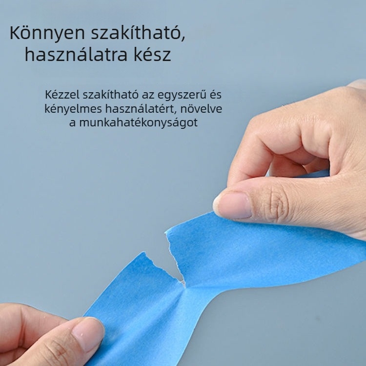 Sárga, magas tapadású egyoldalas washi ragasztószalag maszkoláshoz, permetezéses festéshez, könnyen téphető, színes papírszalag