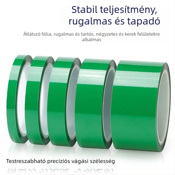 Zöld PET terminálszalag lítium-ion akkumulátorokhoz — szigetelés és védelem, sav- és lúgálló