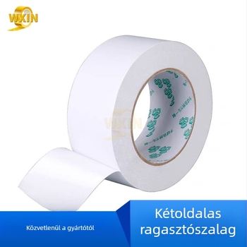 Weixin kétszínű oldalszínű szalag erős akril ragasztóval PET és papír alapra, EVA kötés, 50 m hosszú, 5–1020 mm széles, 0,1 mm vastagság, fehér leválasztópapír