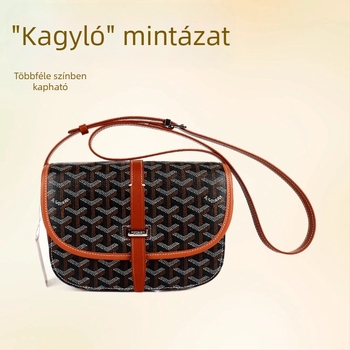Goya dogtooth saddle táska mintával, crossbody, uniszex, mindennapi, minimalist