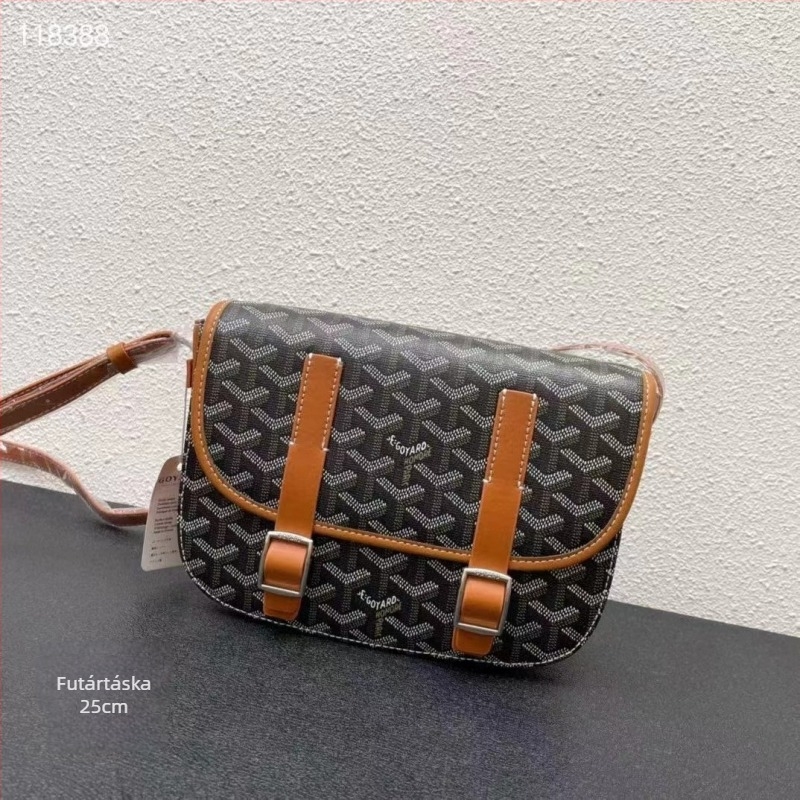 Goya dogtooth saddle táska mintával, crossbody, uniszex, mindennapi, minimalist
