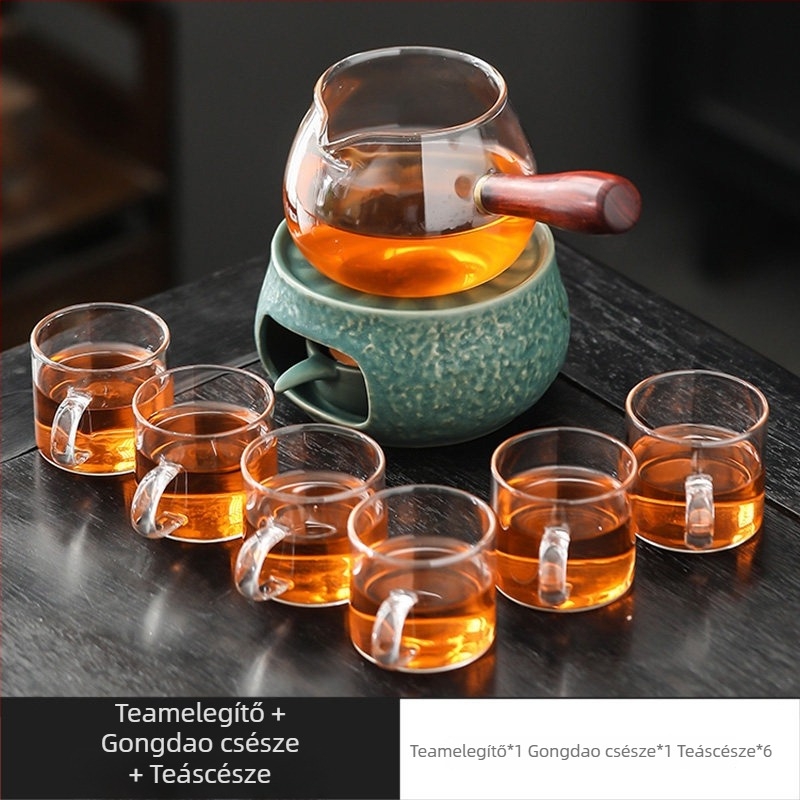 Porcelán teamelegítő gyertyával – japán stílusú minimalistikus luxus, teakekészítéshez és virágos tea ceremóniához való kiegészítő