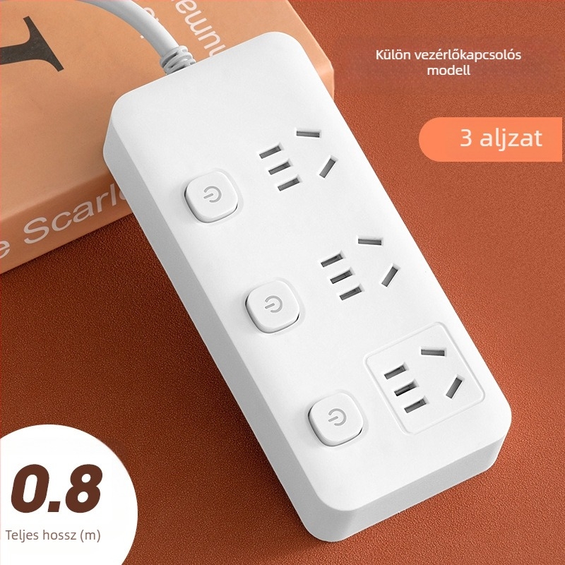USB-s hosszabbító irodába, több aljzattal és egyedi kapcsolókkal, intelligens, multifunkcionális dugalj otthonra és kollégiumba