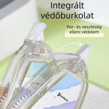 Általános iskolásoknak készült javító ragasztószalag, bézs eredeti papír szín, megfizethető csomag, szembarát sárga