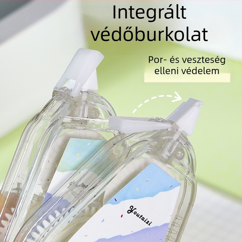 Általános iskolásoknak készült javító ragasztószalag, bézs eredeti papír szín, megfizethető csomag, szembarát sárga