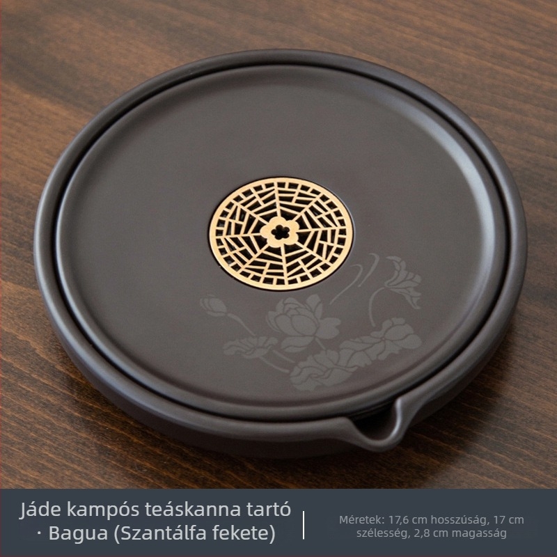 Bakelit teáskanna állvány száraz leöntés alap, teás csésze alátét és nedvszívó párna – tea set kiegészítők