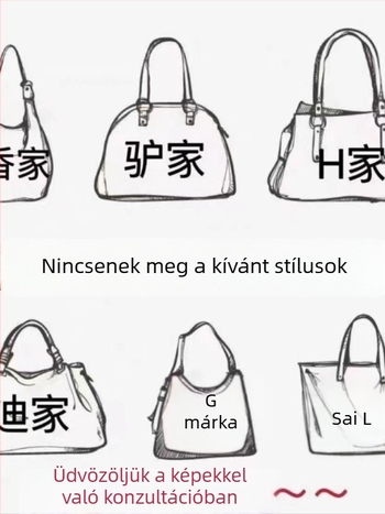 Monogramos váll- és keresztpántos táska, Boston párnás stílus, kis méret, valódi bőr
