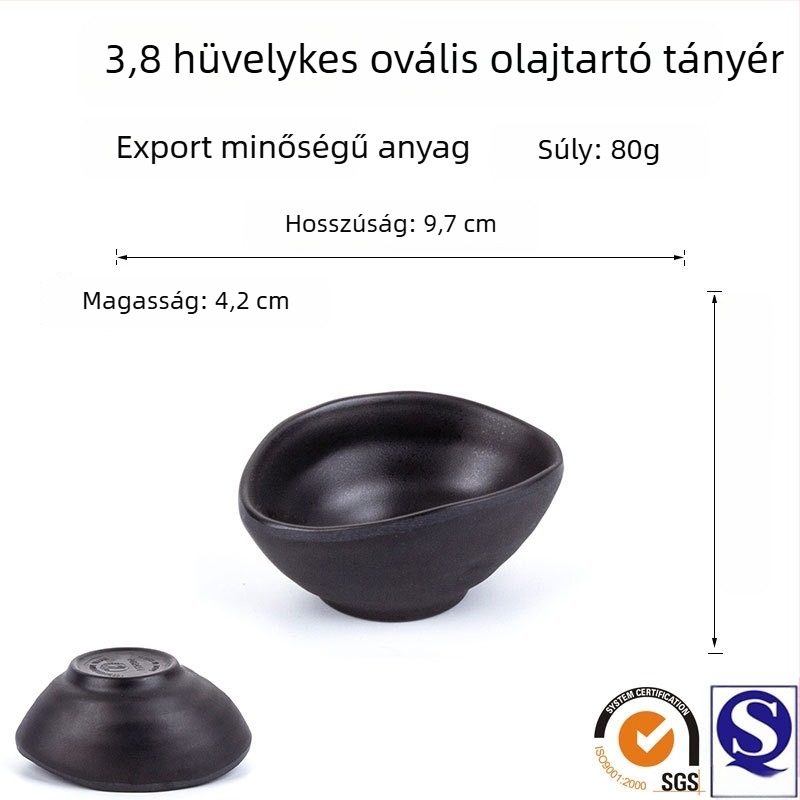 Chiliszósz tál, műanyag snack tál, melaminból készült hotel-stílusú étkészlet forró fazékhoz