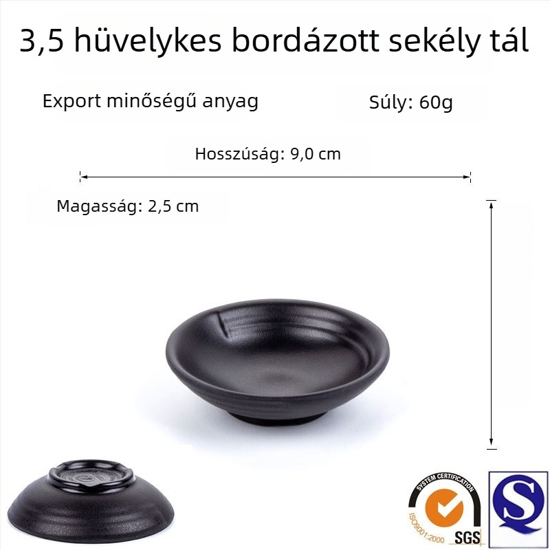 Chiliszósz tál, műanyag snack tál, melaminból készült hotel-stílusú étkészlet forró fazékhoz