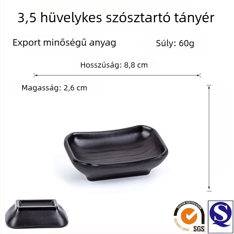 Chiliszósz tál, műanyag snack tál, melaminból készült hotel-stílusú étkészlet forró fazékhoz
