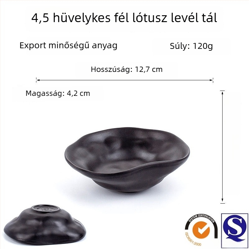 Chiliszósz tál, műanyag snack tál, melaminból készült hotel-stílusú étkészlet forró fazékhoz