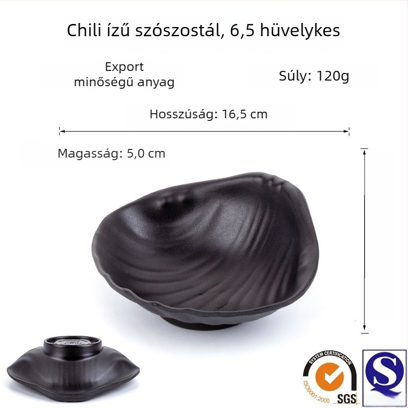 Chiliszósz tál, műanyag snack tál, melaminból készült hotel-stílusú étkészlet forró fazékhoz