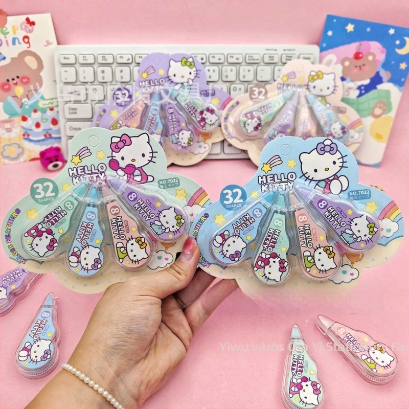 Sanrio KT macska korrekciós szalag – mini 4 darabos csomag