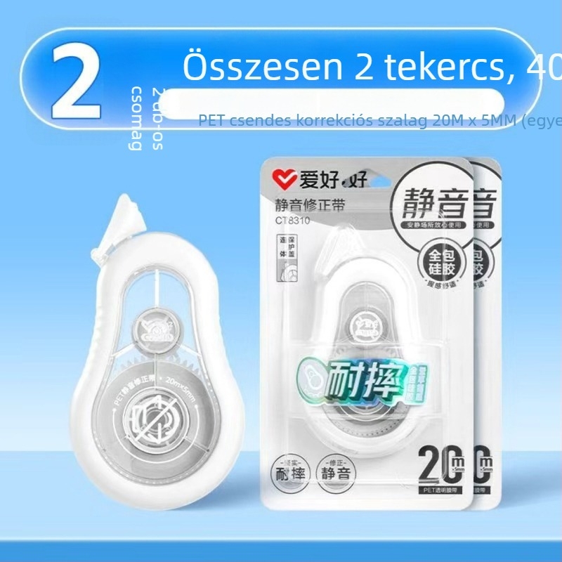 Hobby CT8310 Javító szalag, fehér, 20 m, tartós és csendes diákok számára
