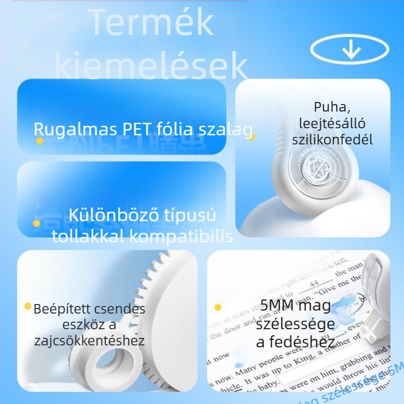 Hobby CT8310 Javító szalag, fehér, 20 m, tartós és csendes diákok számára