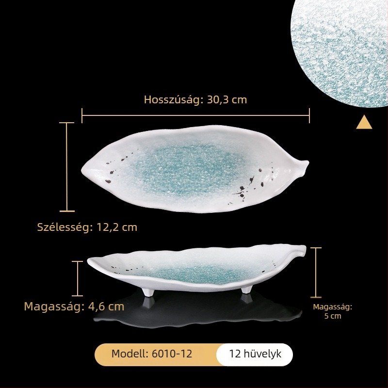 Melamintál imitációs porcelán hatású tál kereskedelmi használatra – éttermek és szállodák, egyedi forma, ütésálló