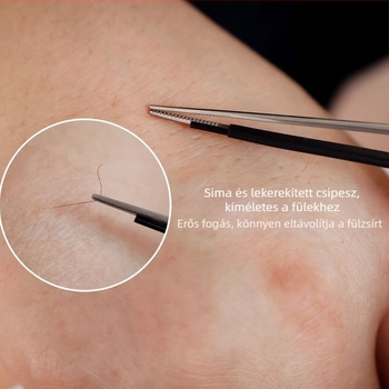 Gyermekeknek világító fülkanál látható cerumen-húzóval, kiváló minőségű szilikon, újratölthető professzionális fültisztító eszköz