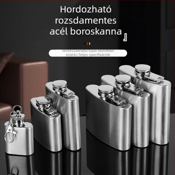 Hordozható kültéri rozsdamentes acél flaska, 1–20 oz, logóval