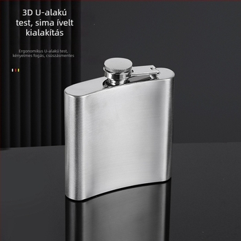 Hordozható kültéri rozsdamentes acél flaska, 1–20 oz, logóval