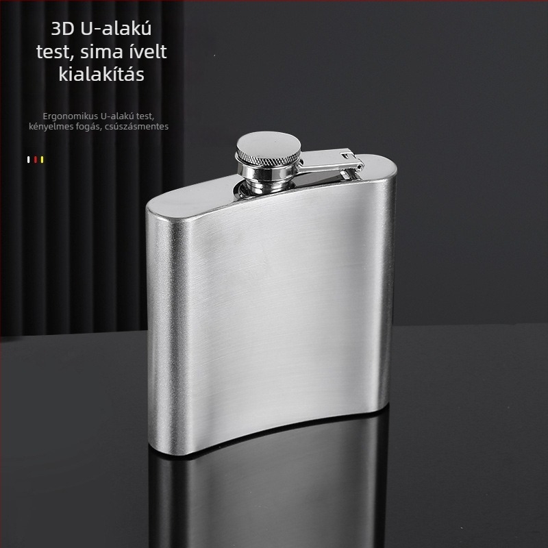 Hordozható kültéri rozsdamentes acél flaska, 1–20 oz, logóval