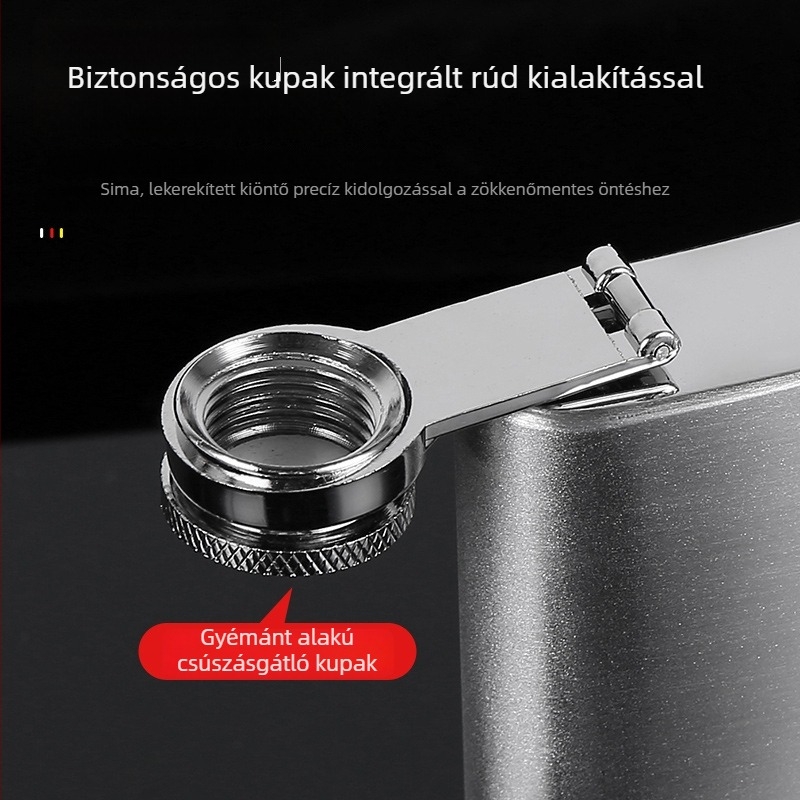 Hordozható kültéri rozsdamentes acél flaska, 1–20 oz, logóval