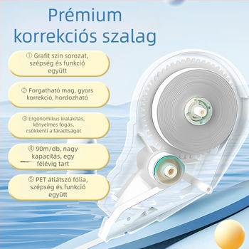 Deli csendes javító szalag általános iskolások számára, esésálló, nagy kapacitású