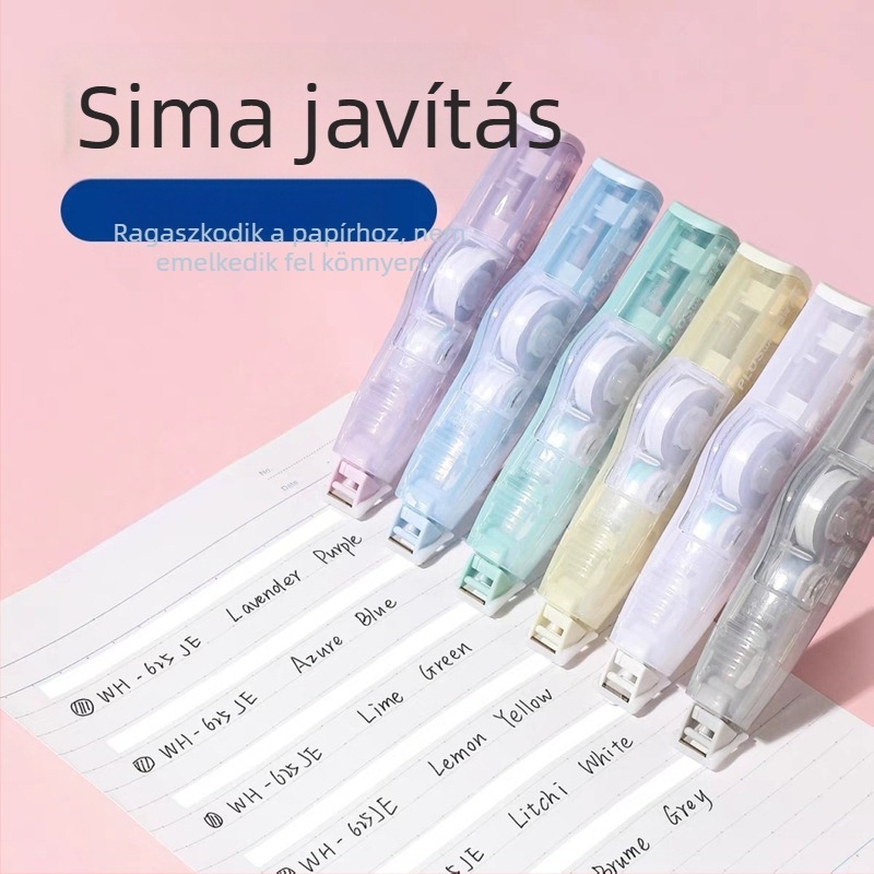 Plus MR korrektor szalag Jelly Color sorozatból, korlátozott kiadás, általános- és középiskolások számára, cserélhető utántöltőkkel