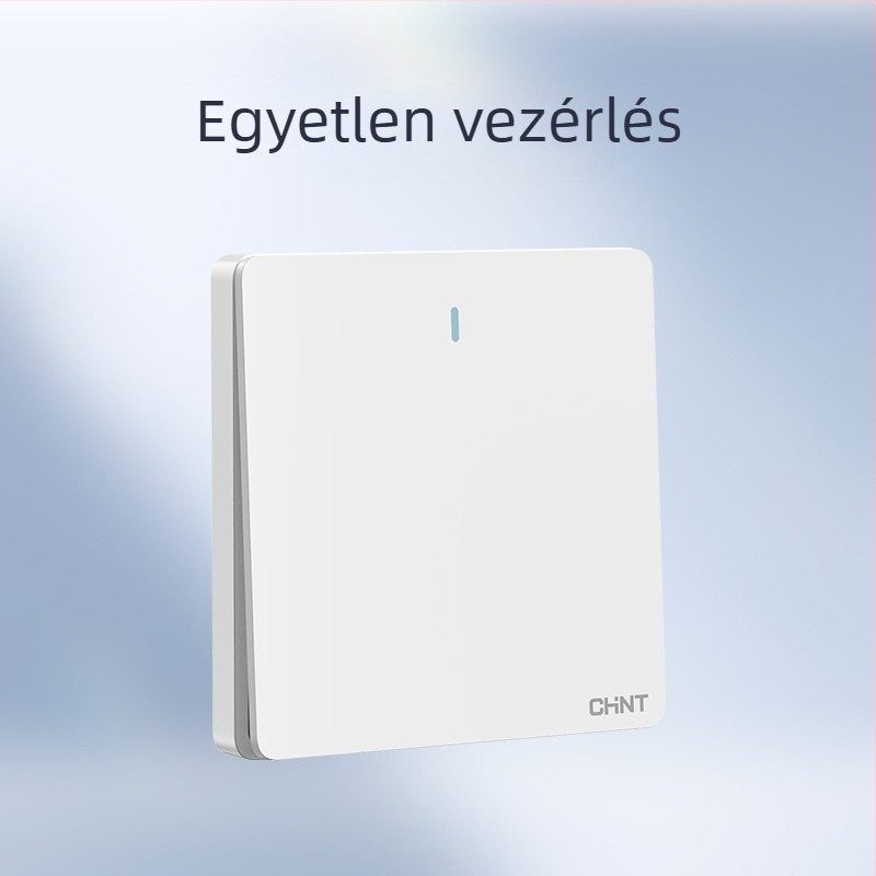 Chint rejtett falra épített kapcsoló és aljzat, panel 1 modul, 5 lyuk, krémszínű, fehér 6C