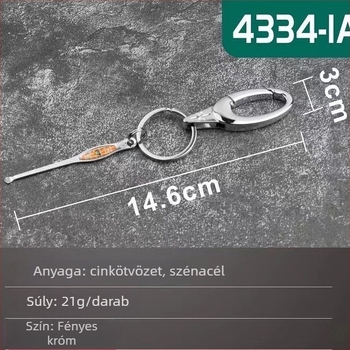 Strong Man hordozható rozsdamentes acél fülkanál kulcstartó
