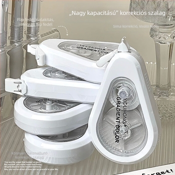 Új minimalist korrigáló szalag, elegáns dizájn, nagy kapacitás, zökkenőmentes alkalmazás, diákok számára, 5 darabos készlet