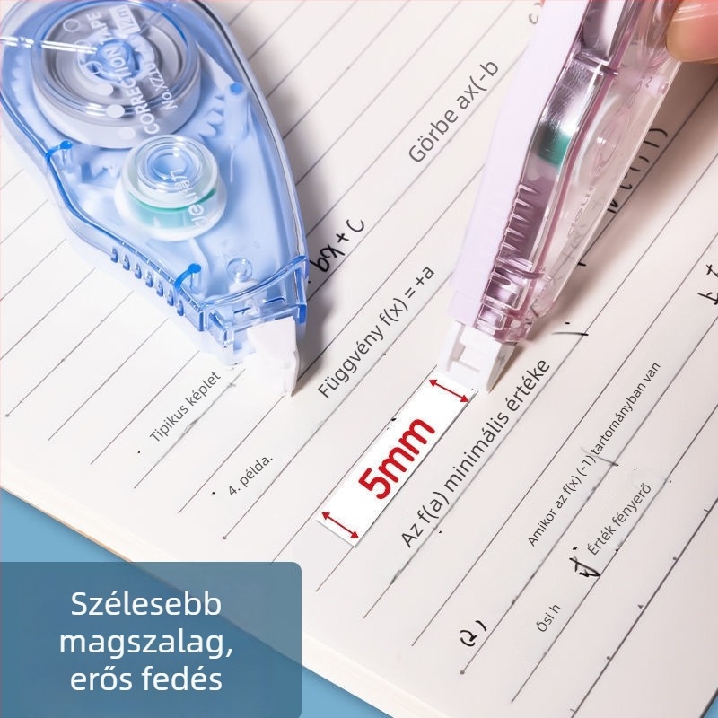 XZ101 Színes korrektor szalag – értékcsomag diákoknak, nagy kapacitású, tartós és leesésálló