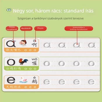 Digitális írásgyakorló könyv gyerekeknek hornyolt tollvezérléssel, kezdőknek és óvodásoknak