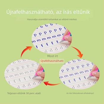 Digitális írásgyakorló könyv gyerekeknek hornyolt tollvezérléssel, kezdőknek és óvodásoknak