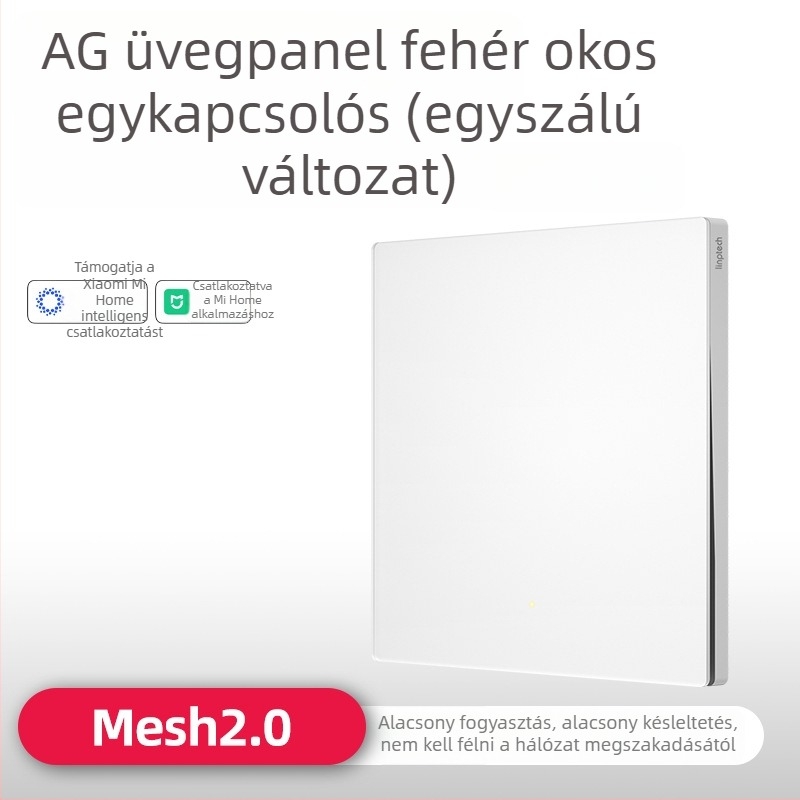 Lingpu E3ProMesh 2.0 AG üvegkapcsoló távirányítással és hangvezérléssel