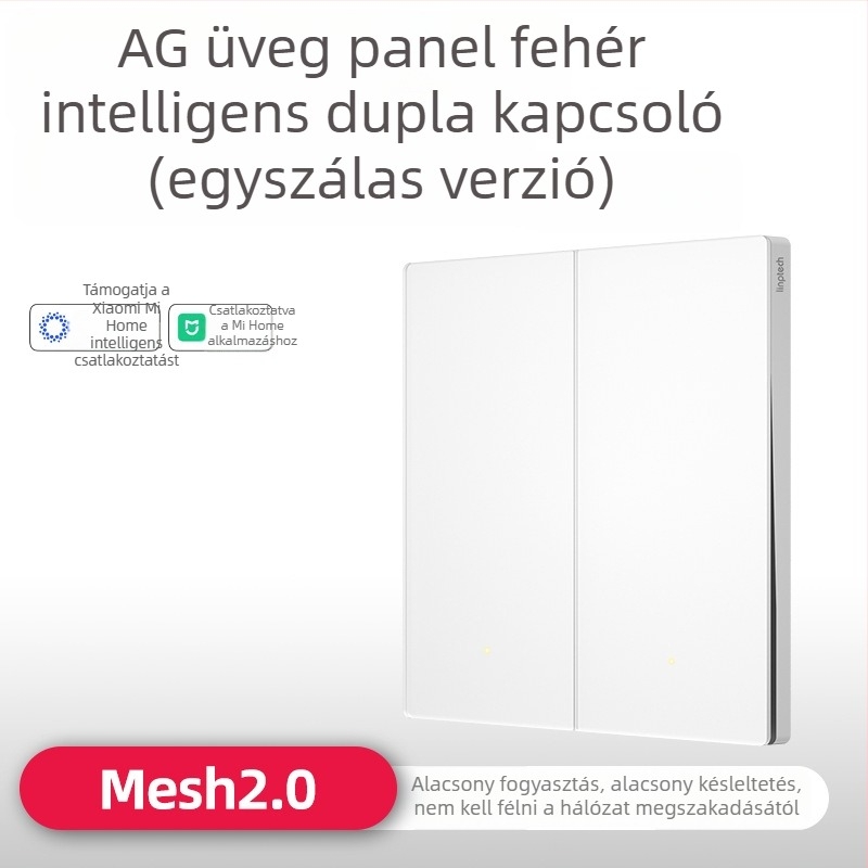 Lingpu E3ProMesh 2.0 AG üvegkapcsoló távirányítással és hangvezérléssel