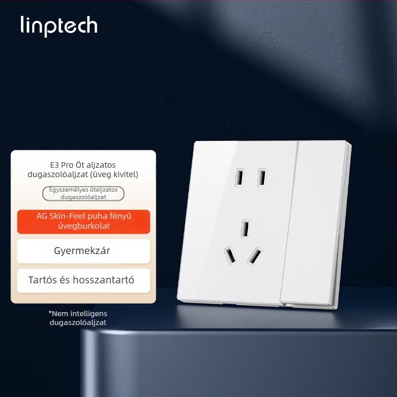 Lingpu E3ProMesh 2.0 AG üvegkapcsoló távirányítással és hangvezérléssel