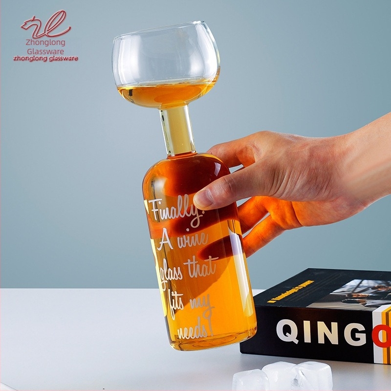Üvegből készült vörösbor-dekanter, európai stílusú, minimalist dizájn, 701–800 ml