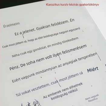 Siyuan 1-Írásgyakorlat felnőtteknek: gyakorlás kézírással normál, fél-kurzív és kurzív írásstílusokkal, kemény tollal