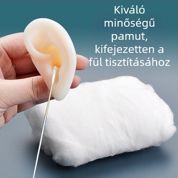 Fül tisztítására szolgáló vattakorongok alkohollal fertőtlenítve, zsírtalanított gyapot tekercs, 20 g-os csomag