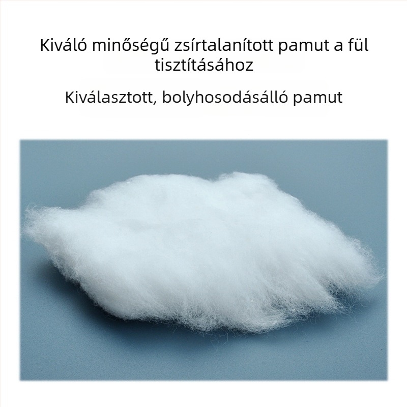 Fül tisztítására szolgáló vattakorongok alkohollal fertőtlenítve, zsírtalanított gyapot tekercs, 20 g-os csomag